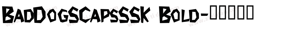 BadDogSCapsSSK Bold字体转换